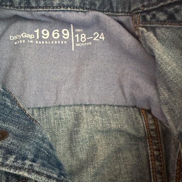 GAP Kids Blue Denim Jacket - Picture 3 of 15